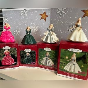 Hallmark keepsake Barbie Ornaments